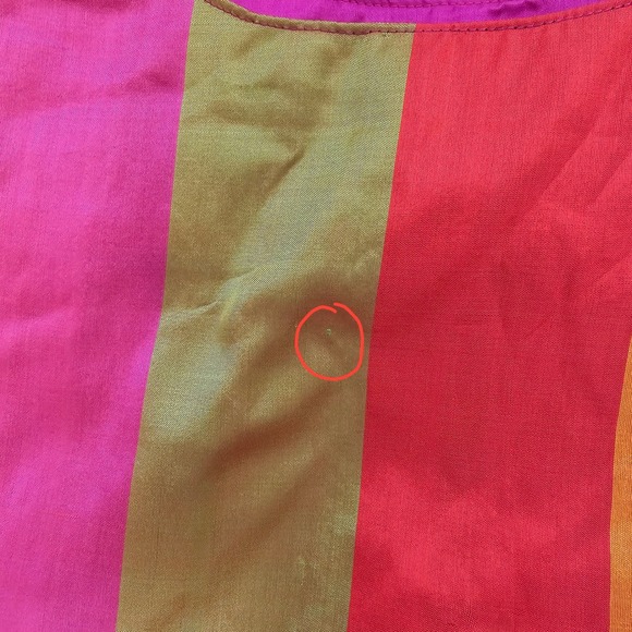 Tabitha Cambodia Handmade‎ Handwoven Silk Stripe Colorful Shoulder Purse Bag - Picture 9 of 11